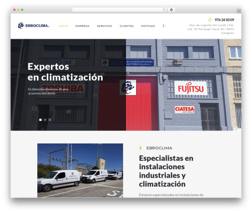 ElectroServ best WordPress theme - ebroclima.com