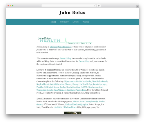 First WordPress theme - johnbolus.net First WordPress theme - johnbolus.net