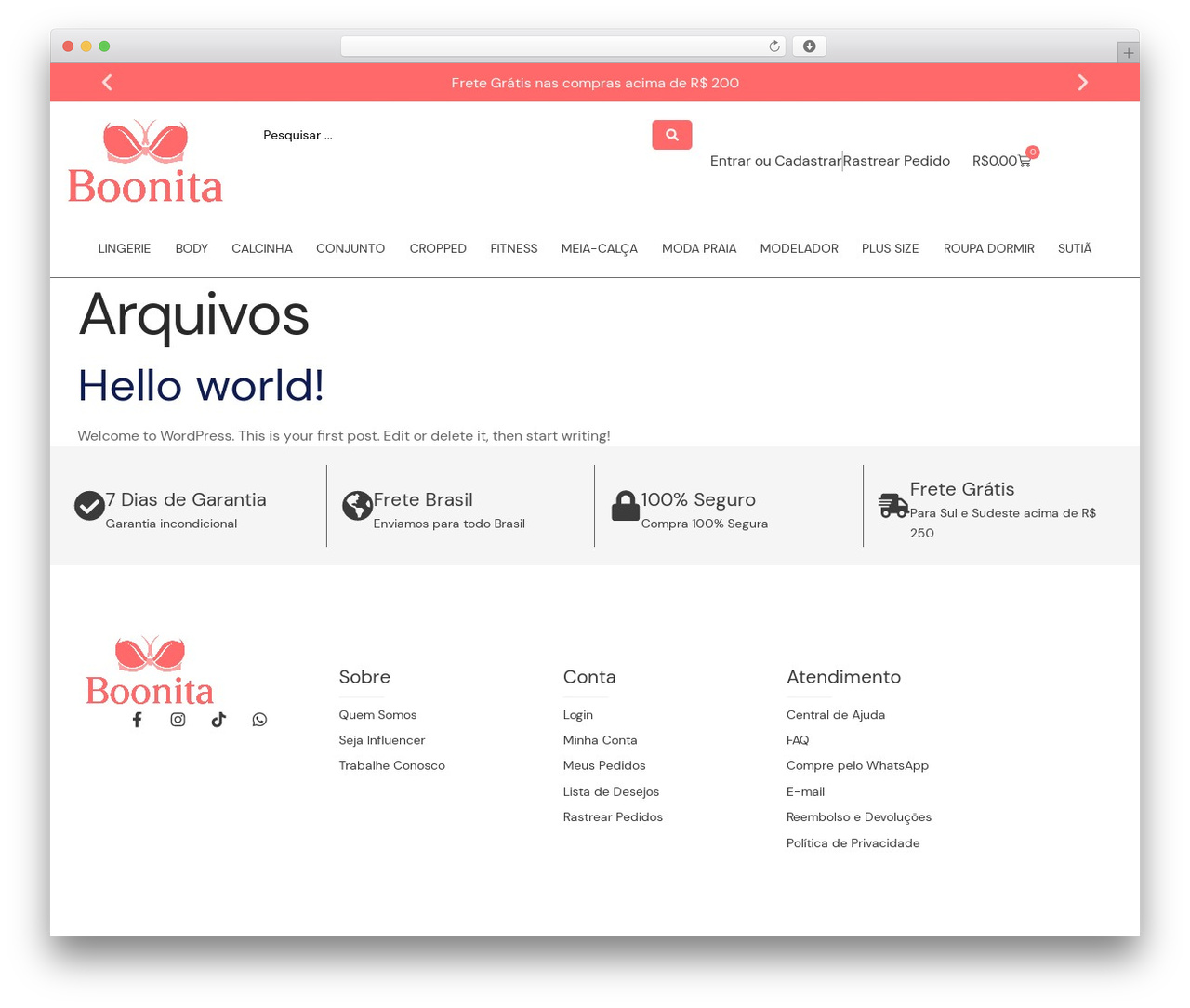 Hello Elementor WordPress theme - boonita.com.br