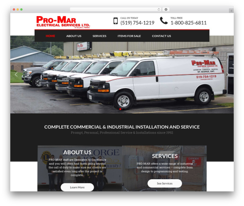 Laurel WordPress page theme - pro-mar.ca