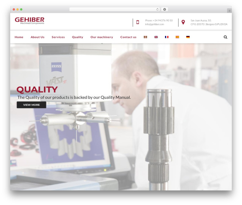 Modeltheme framework WordPress plugin - gehiber.com