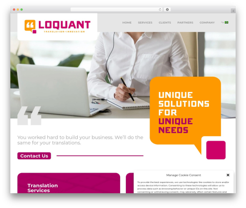 Theme WordPress Loquant - loquant.com