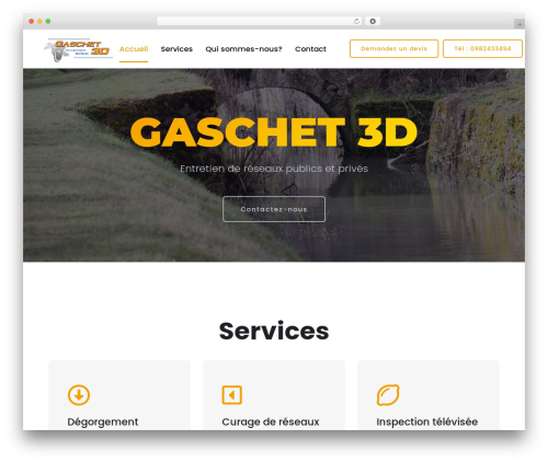 Trydo premium WordPress theme - gaschet3d.fr