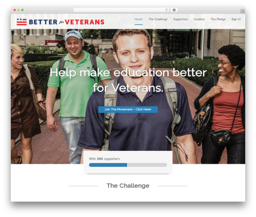 WordPress theme WeChange - betterforveterans.org