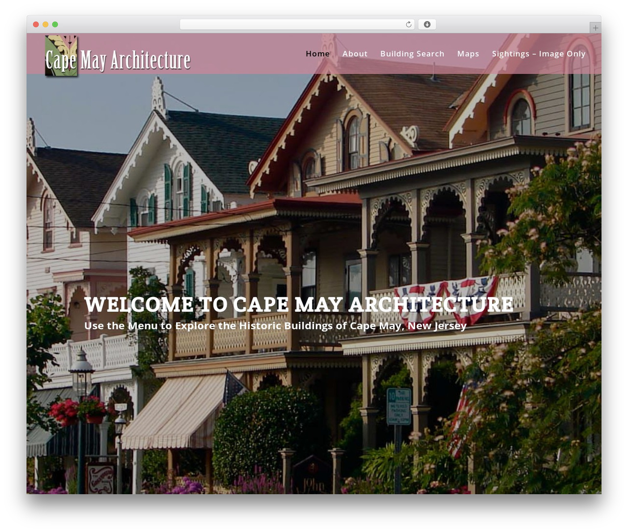 WordPress theme Divi - capemayhistory.com