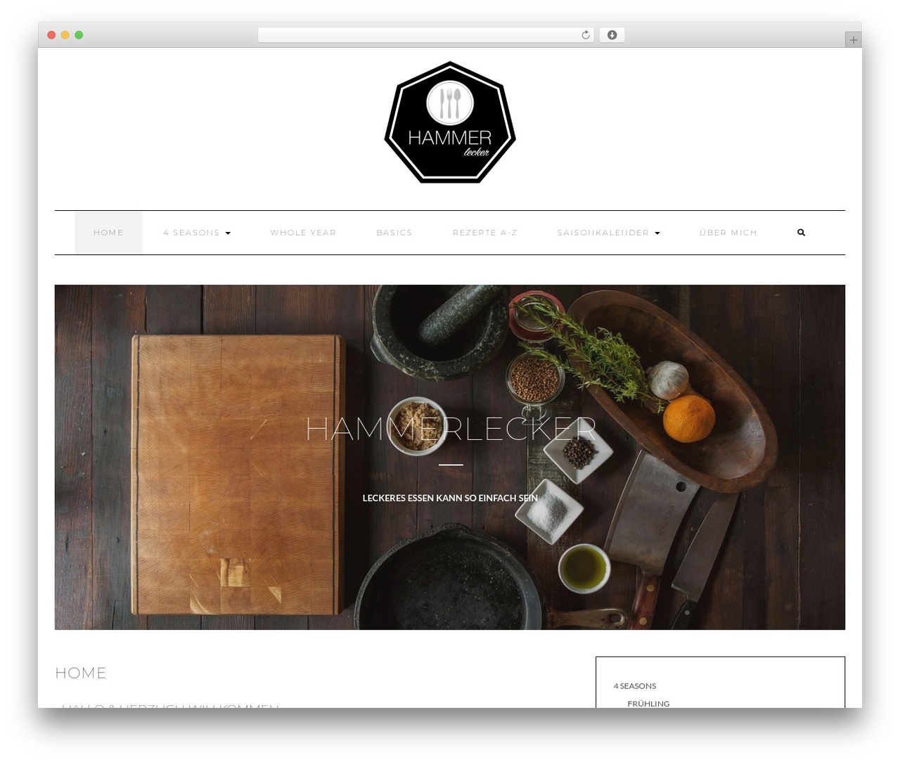 WordPress theme Kale - hammerlecker.com