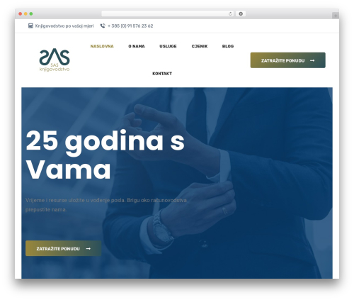 WordPress website theme Borex - sas-knjigovodstvo.hr
