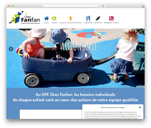 WP Kindergarten WordPress theme - cpechezfanfan.com