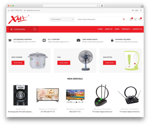 CiyaShop best WordPress theme - xma.com.my