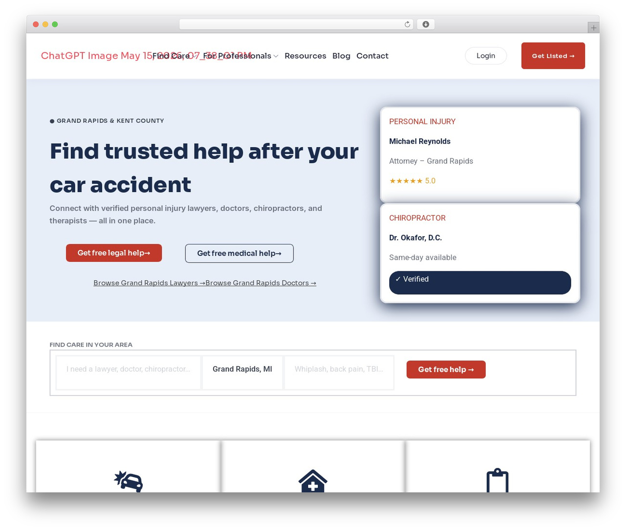 dList medical WordPress theme - caraccidentsamaritans.com