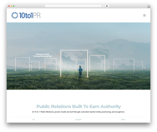 Skylith WordPress theme - 10to1pr.com