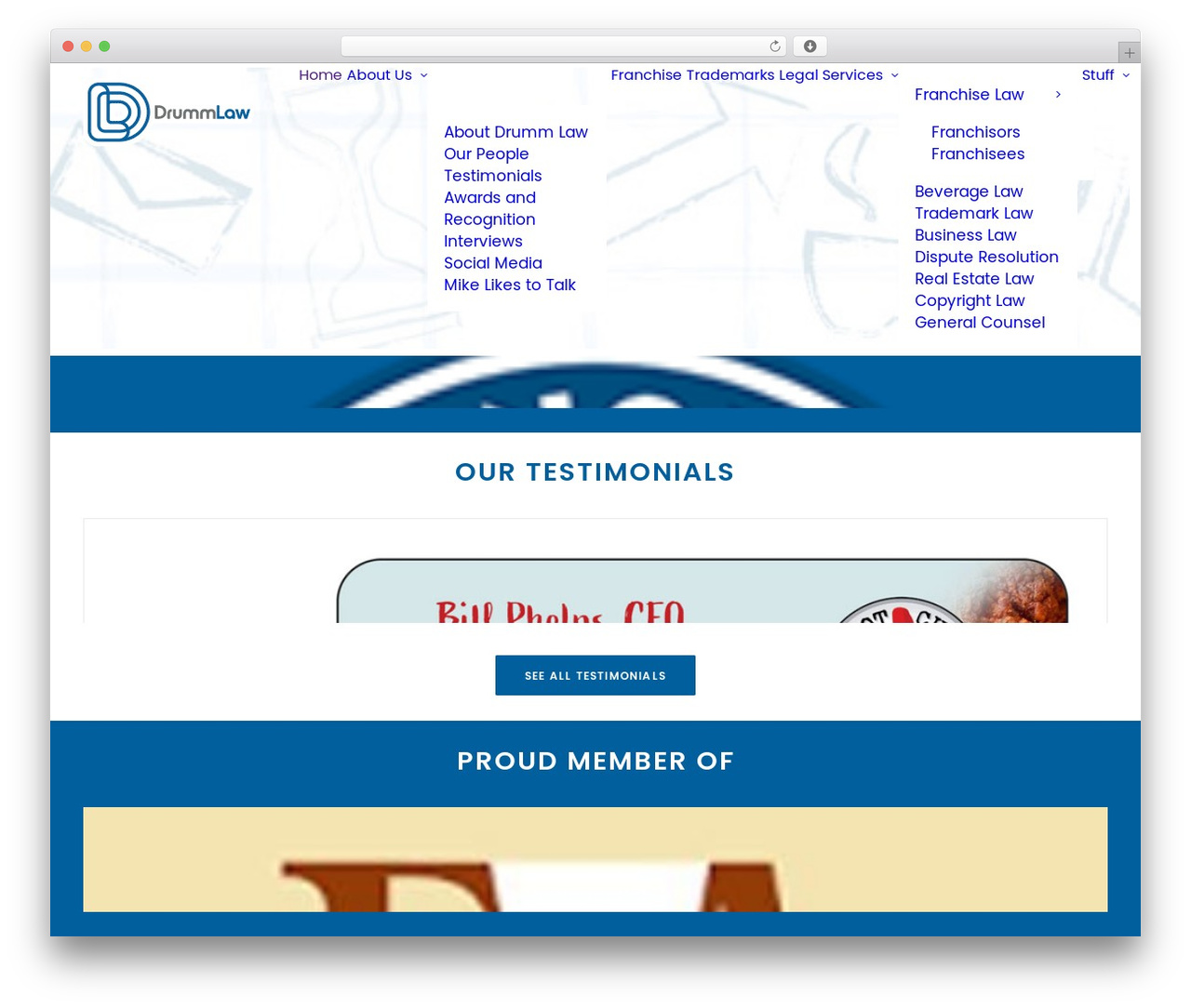 Uncode WordPress theme design - drummlaw.com Uncode WordPress theme design - drummlaw.com
