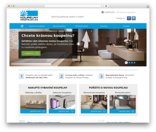 WordPress theme MD webdesign responsive theme - koupelnyprostejov.cz