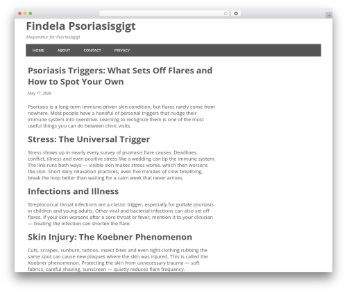 WordPress theme Minimize - findelapsoriasis.com