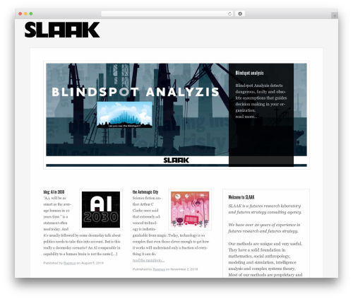 WordPress theme Unique - slaak.biz