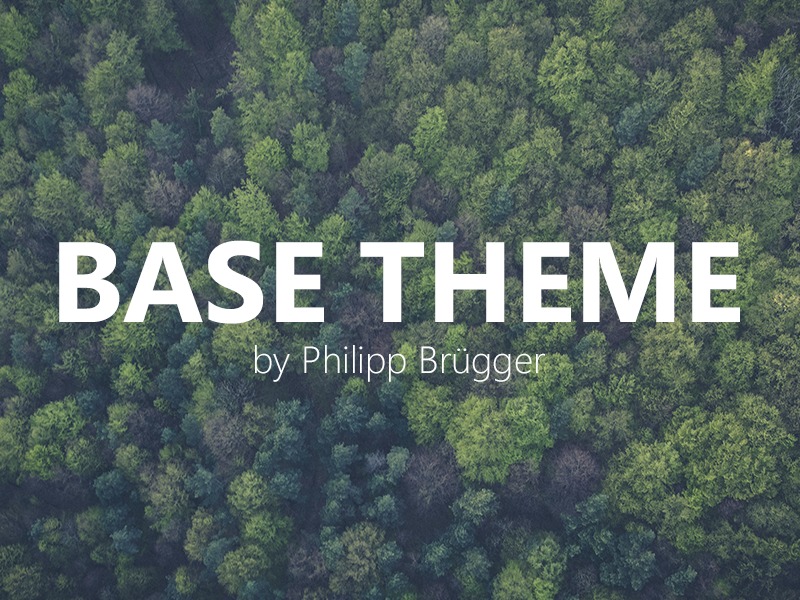 BASE THEME WordPress theme by pbuw | Philipp Br?gger