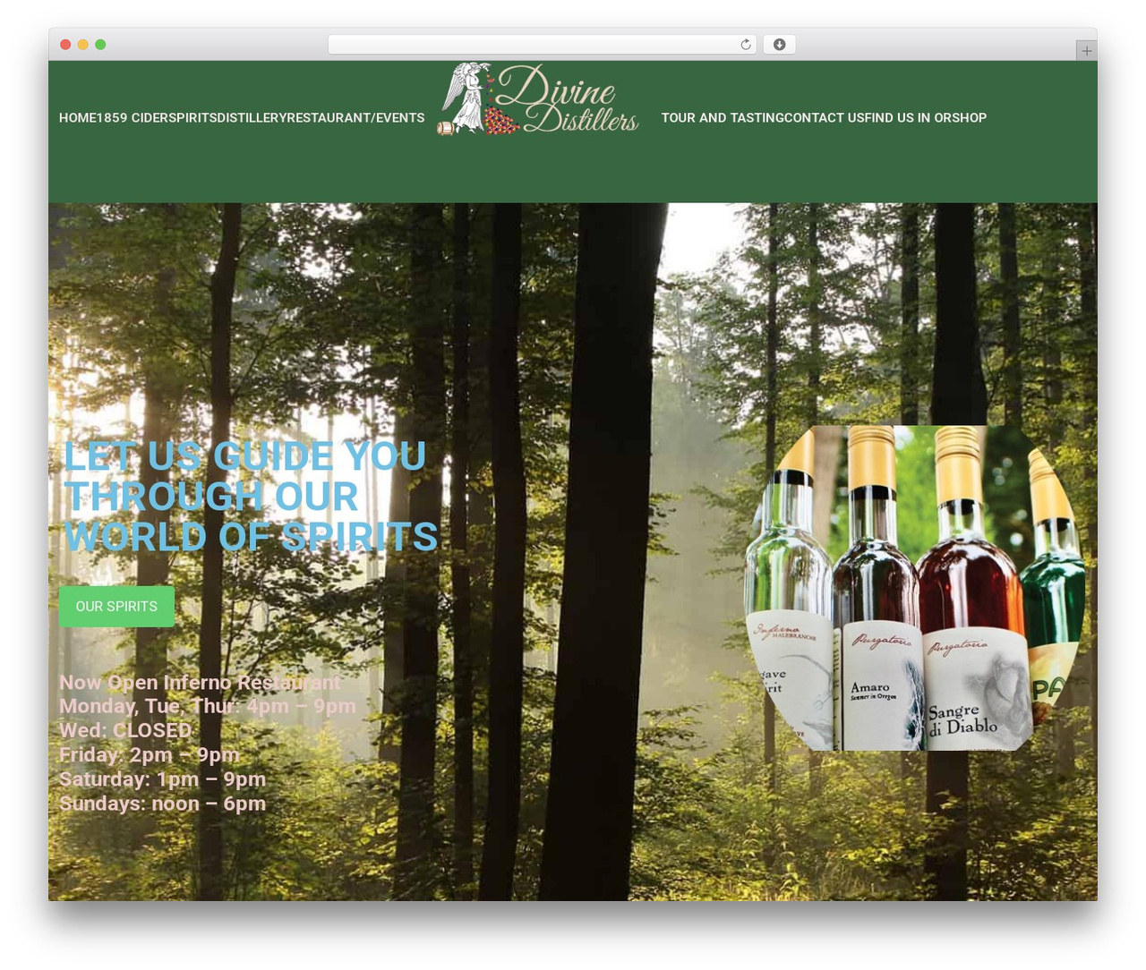Builder Theme best restaurant WordPress theme - divinedistillers.com
