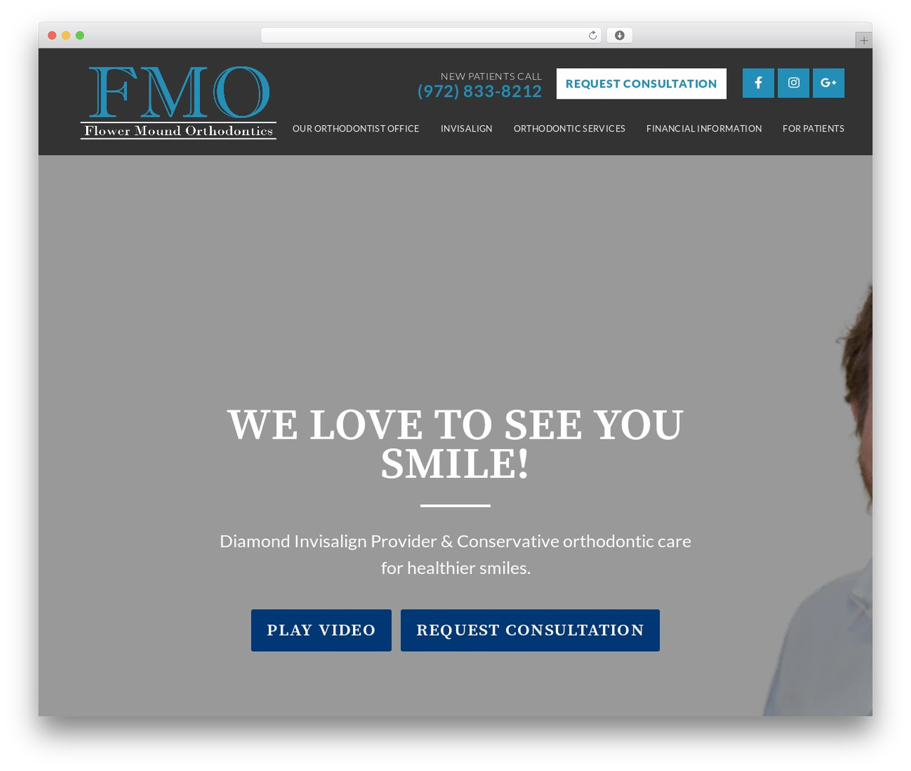 codebase 2 WordPress website theme - flowermoundortho.com