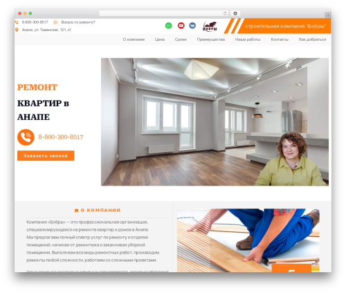 Constix WP theme - bobry-anapa.ru