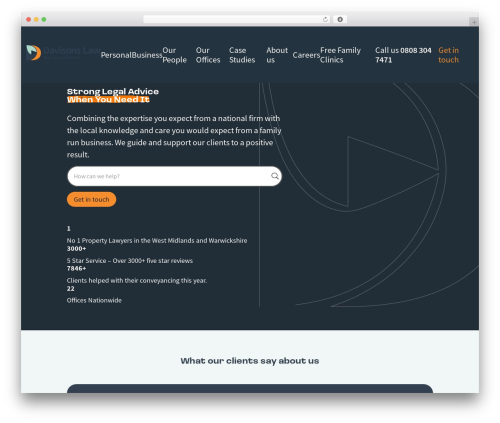Davisons theme WordPress - davisons.law