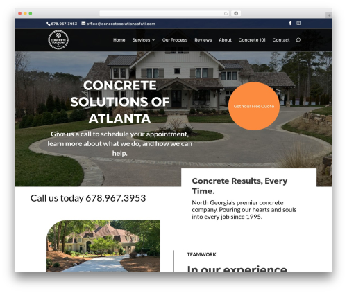 Divi WordPress theme - concretesolutionsofatl.com