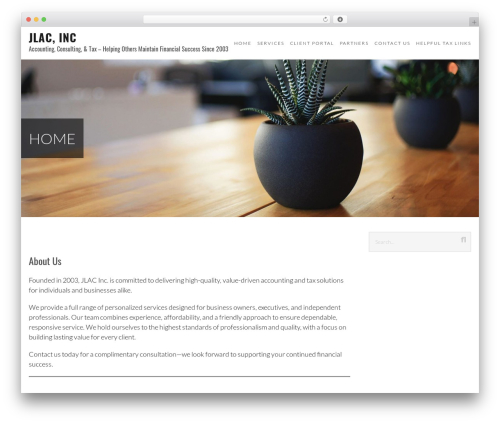 Executive WordPress theme design - jlacinc.com
