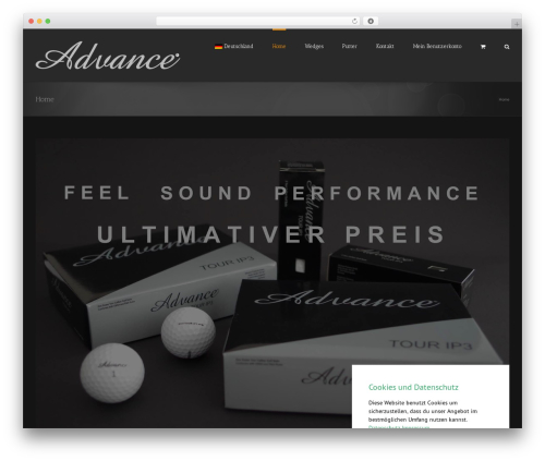 B2b market WordPress plugin - advancegolf.de