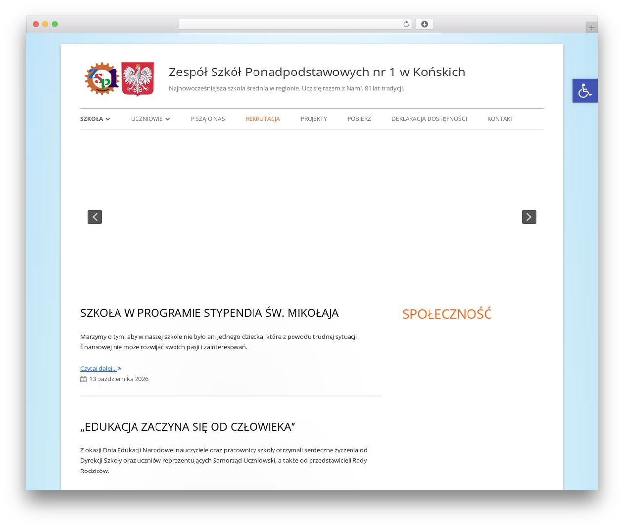 Tiny Framework theme WordPress free - zsp1konskie.com
