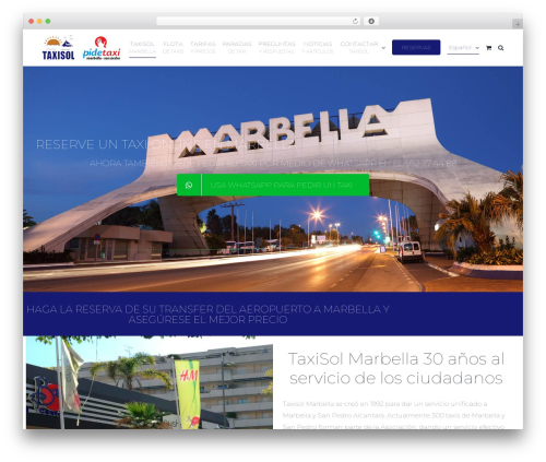 WordPress theme Avada - taxisolmarbella.com