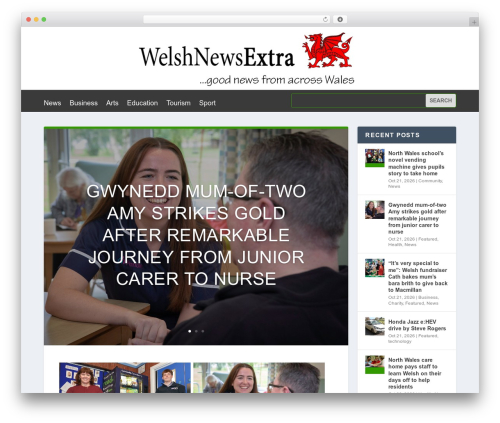 WordPress theme Extra - welshnewsextra.com