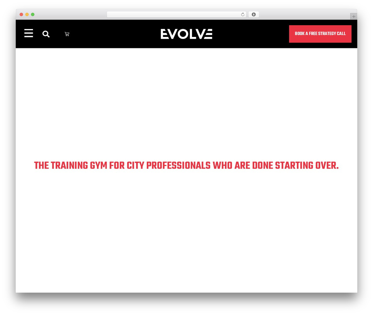 WordPress theme Hello Elementor - evolvefitness.co.uk