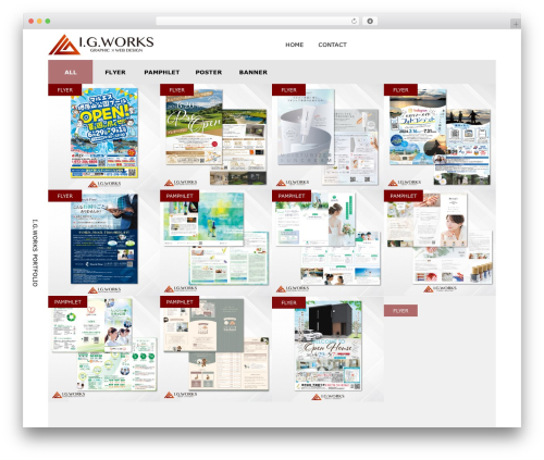 WordPress theme NUMERO - igworks-portfolio.com