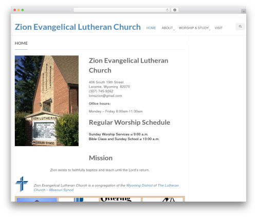 WP theme Blaszok - lcmszion.org