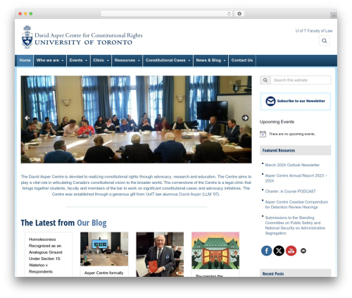 Best WordPress theme uoft_bootstrap3 - aspercentre.ca