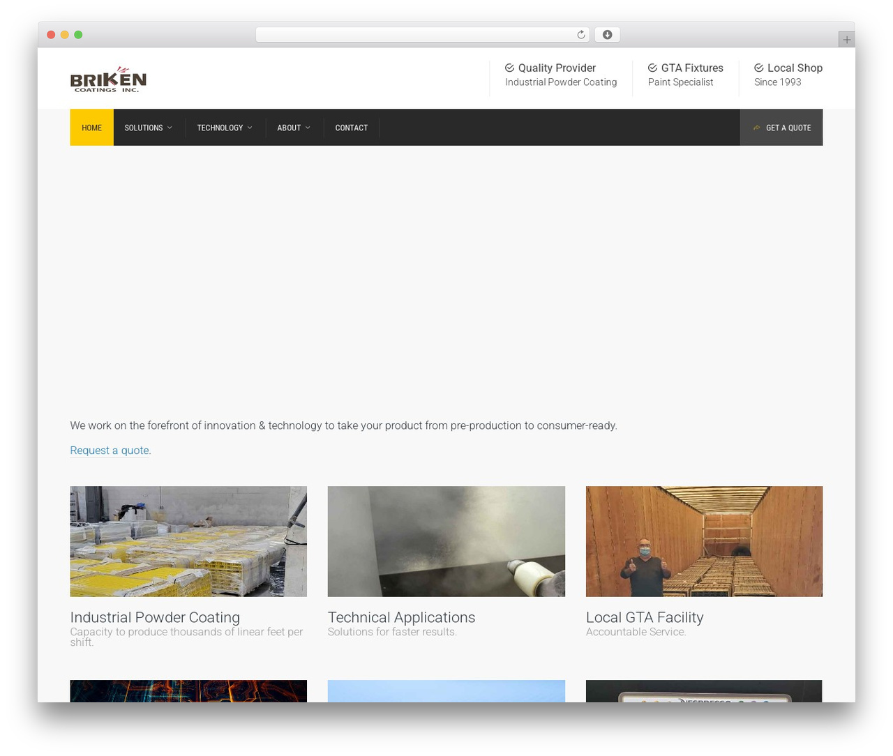Factory theme WordPress - briken.ca