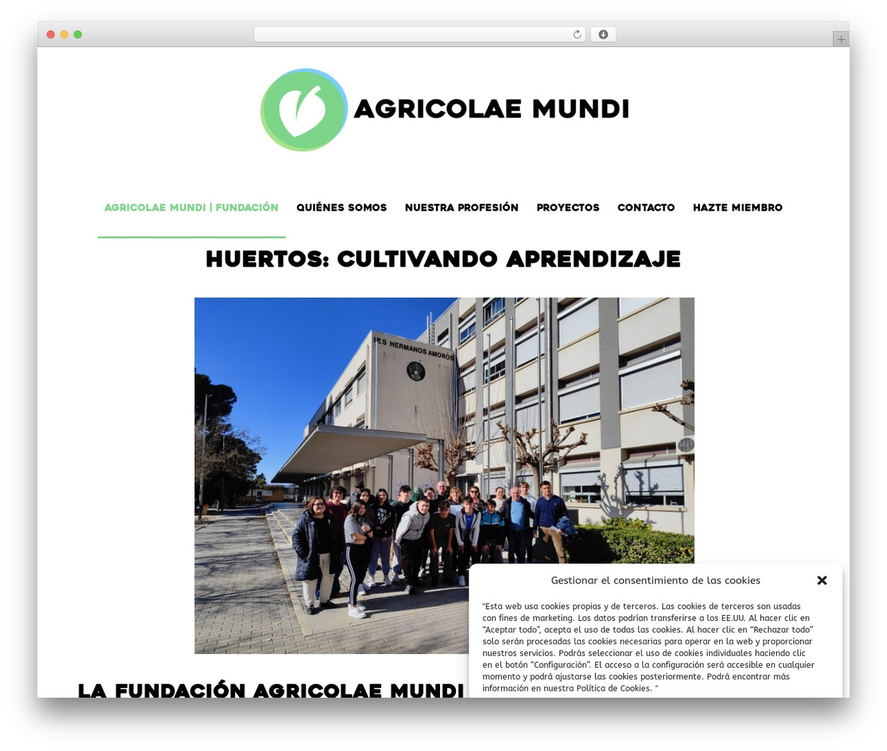 Hello Elementor theme WordPress - agricolaemundi.org