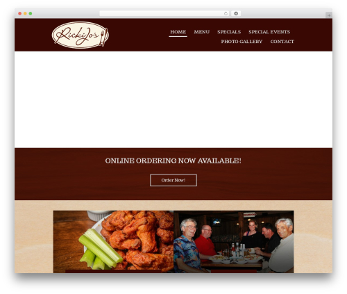 Laurel WordPress theme - rickijosrestaurant.ca