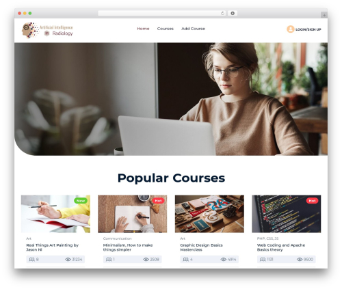 Masterstudy LMS Starter WordPress theme - airadiologi.com