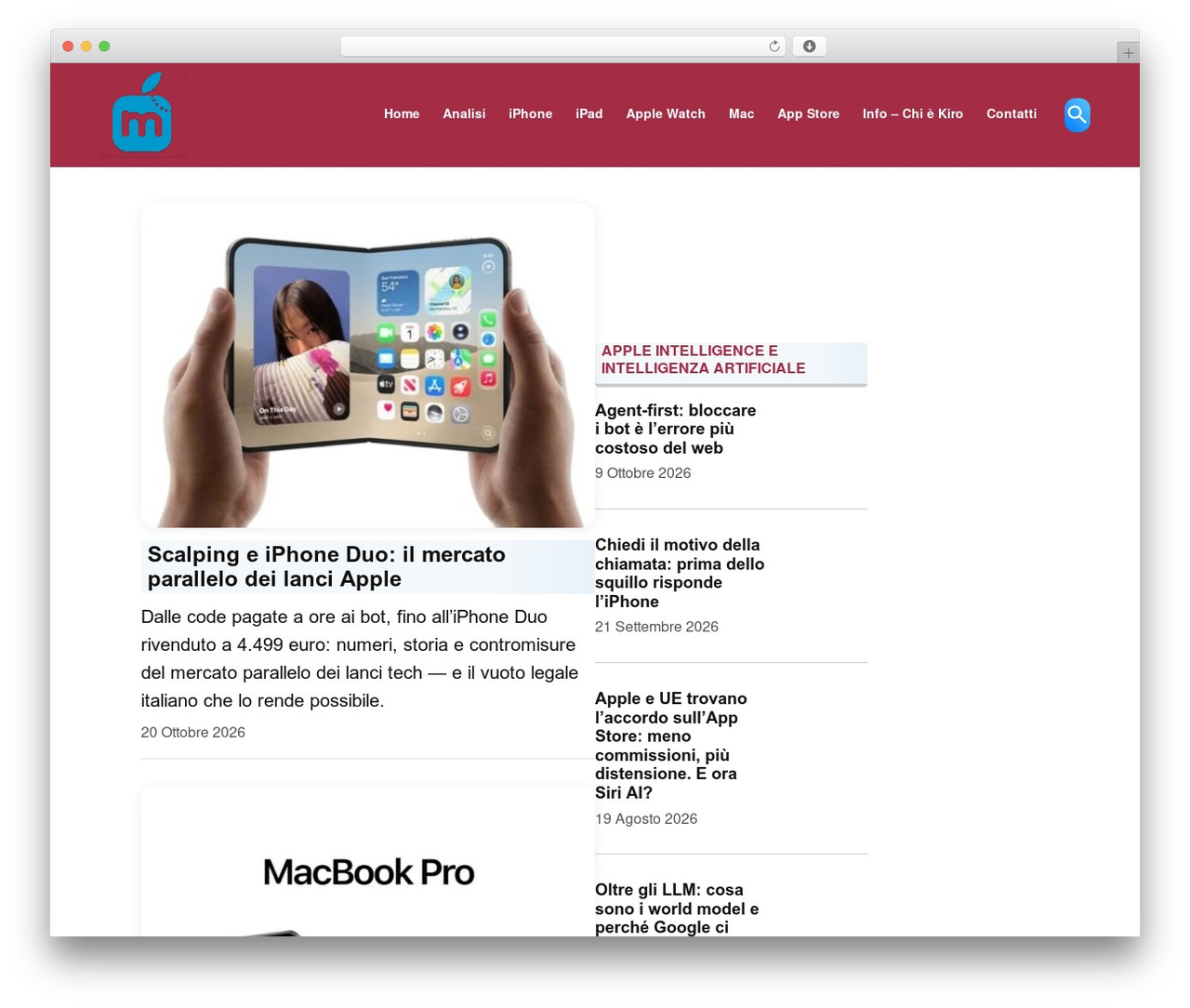 Newspack newspaper WordPress theme - melamorsicata.it