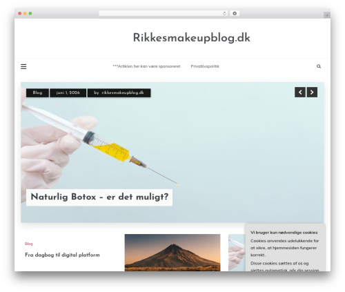 Parewa WordPress theme - rikkesmakeupblog.dk