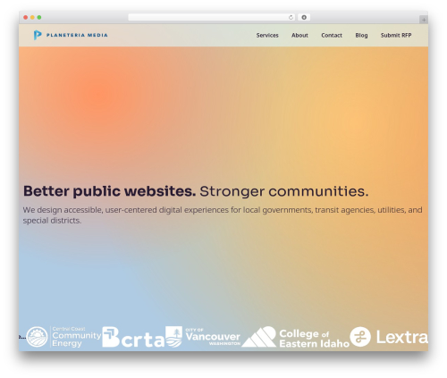 Theme WordPress PlaneteriaWeb - planeteria.com