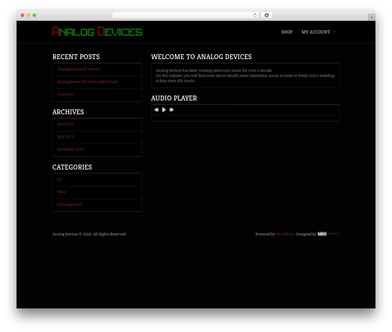Unsigned WordPress website theme - analog-device.net Unsigned WordPress website theme - analog-device.net