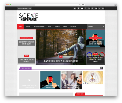 WordPress theme Lineza - scenenewspaper.com
