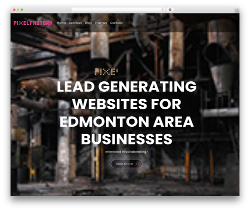 WordPress theme Pixel Factory WP - pixelfactory.ca