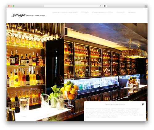 WordPress theme Shapely - solangecocktail.com