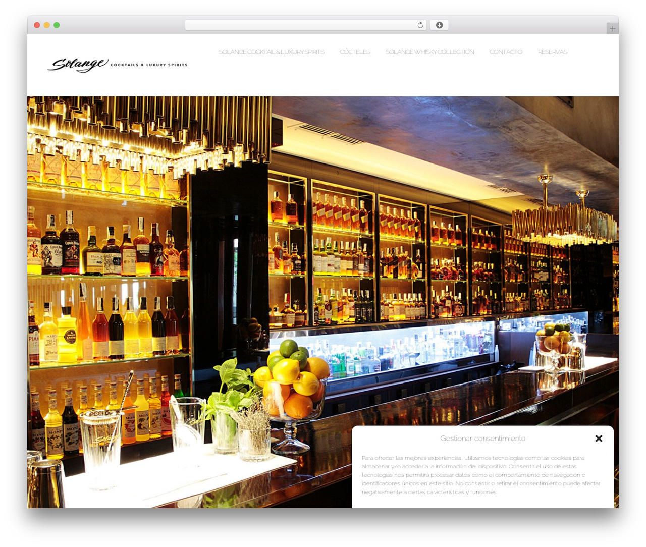 WordPress theme Shapely - solangecocktail.com