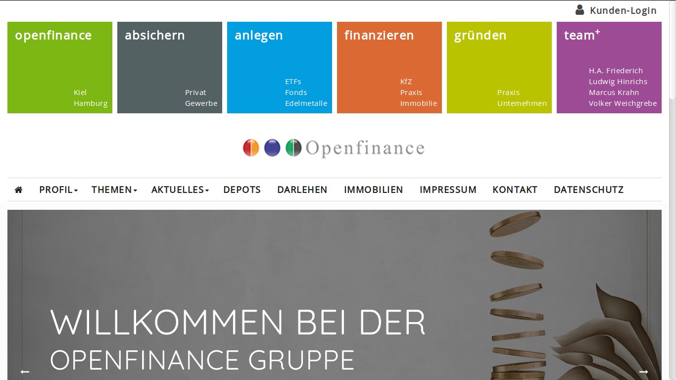 WP theme openfinance by Yung Themes