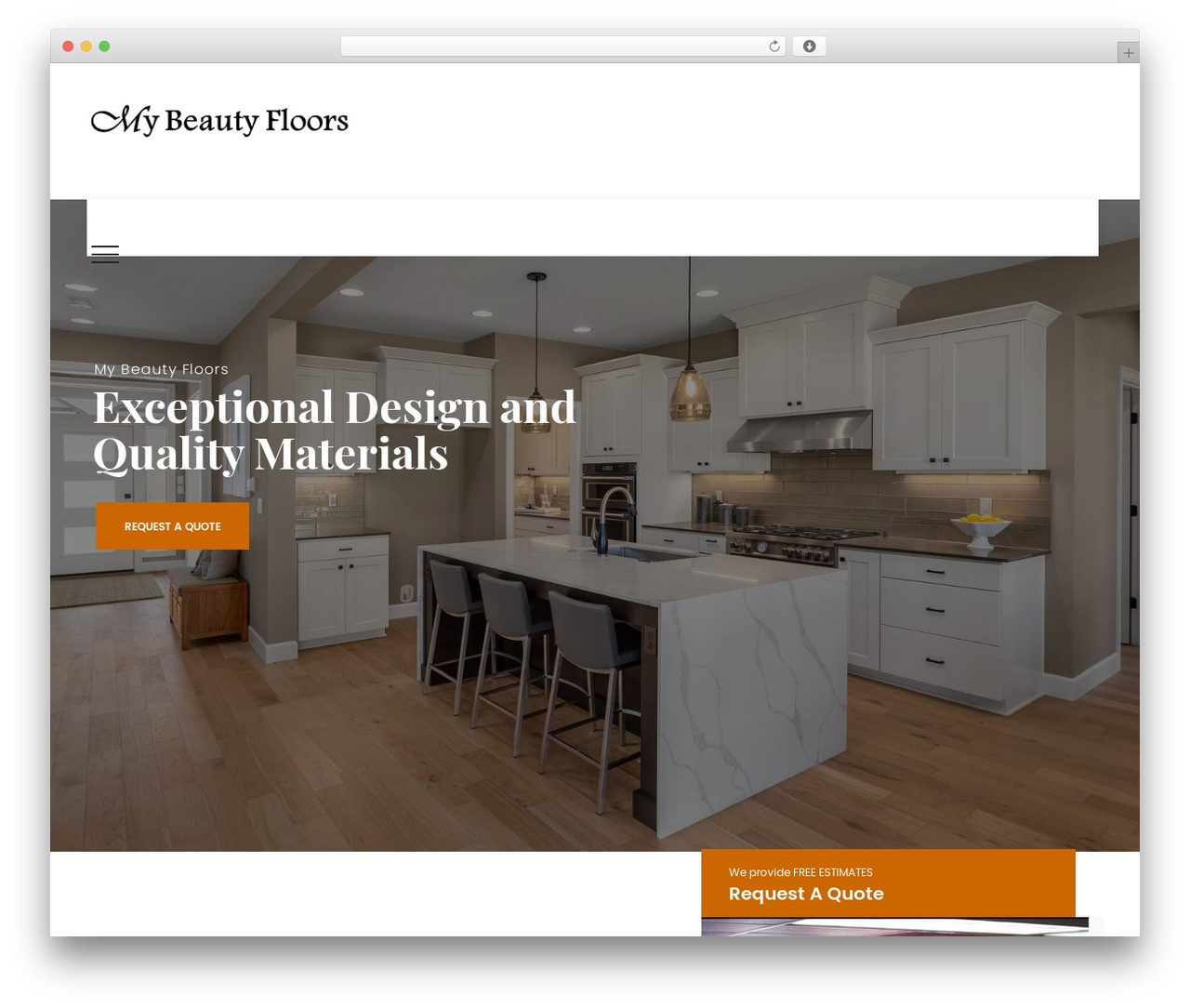 Boldman WordPress store theme - mybeautyfloors.com