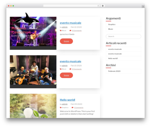 elemento best WordPress theme - robertocavicchioli.com