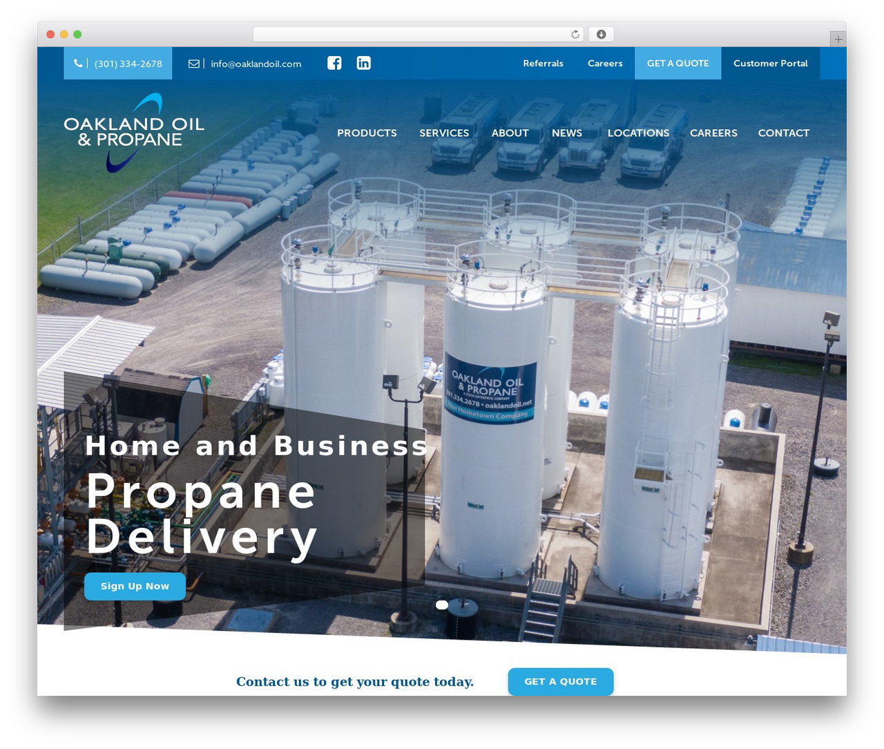 jacobs WordPress theme - oaklandoil.com